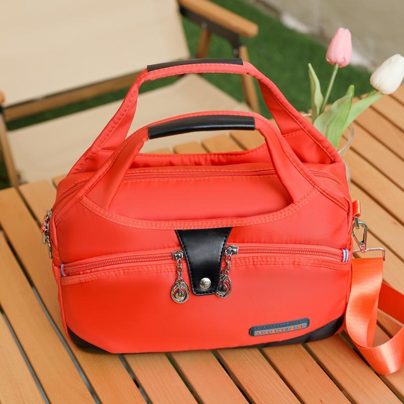 Fashion Handheld Bag Lightweight Oxford Fabric Korean Women Shoulder Bag Casual Large Capacity Water-Resistant Travel Crossbody Bag