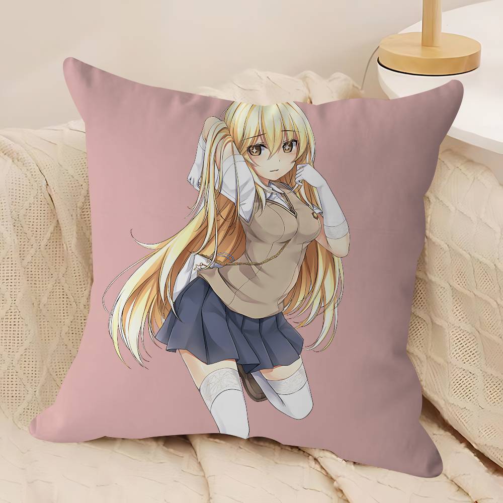 

A-A Certain Scientific Railgun Stitch Lucky Dragon Pillow Cover Sofa Cushion Cover Home Room Decoration Children Gift 12x12Inch