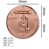 10pcs Antique Box Buckle Gift Wooden Box Chinese Ancient Bronze Lock Buckle Single Eye Buckle Hand 53mm Jewelry Box Hardware