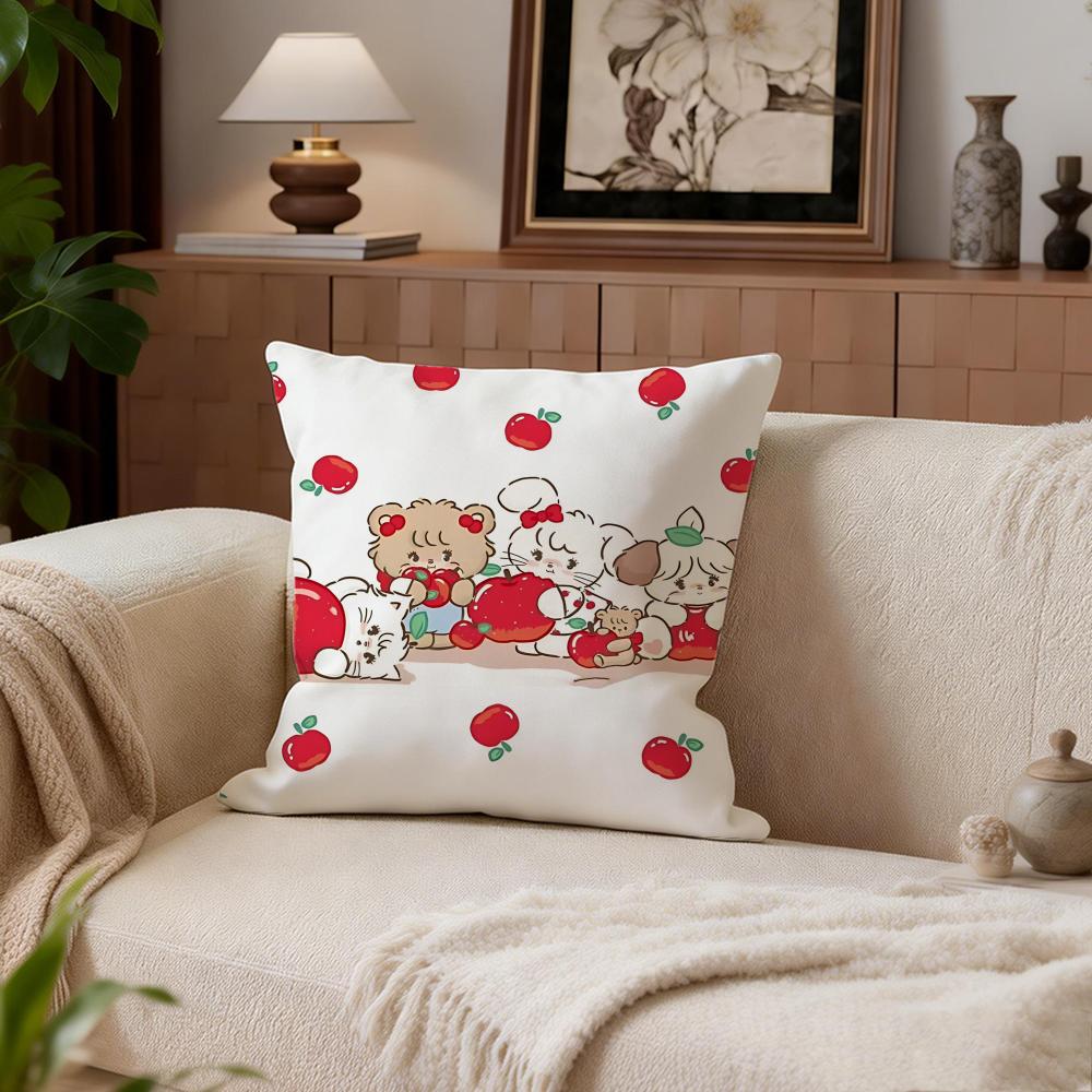 Cute Mikko Cushion Cover Cushion Cover Set 4Pcs 50X50 45X45 40X40 Pillowcase Decorative Sofa Home Decor