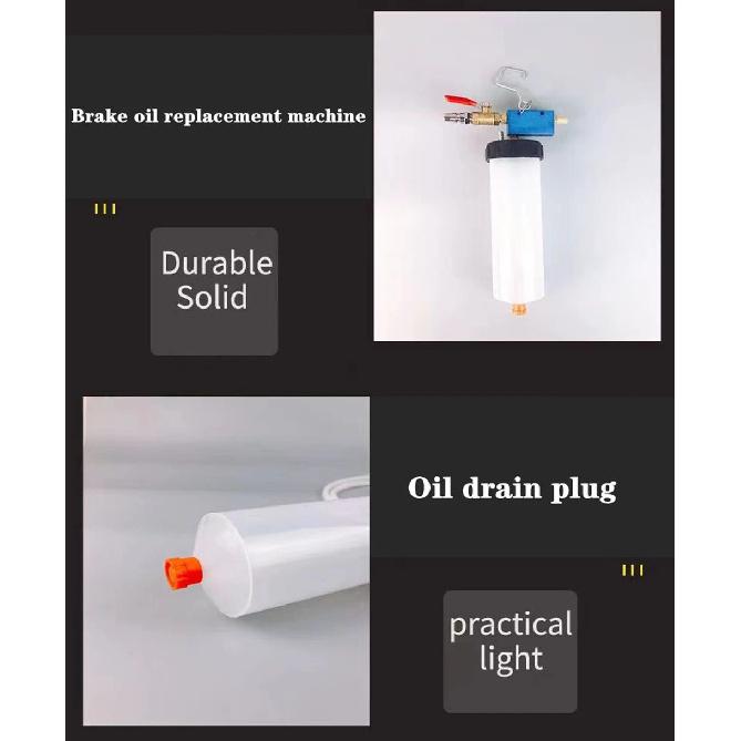 300CC Car Brake Bleeder Hydraulic Pump Fluid Pump Kit Oil Change Purge Tank Tubes Repair Tool Truck Motorcycle Accessories