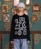 UNALLOYED Frame Logo Long Sleeve T-Shirt / Black