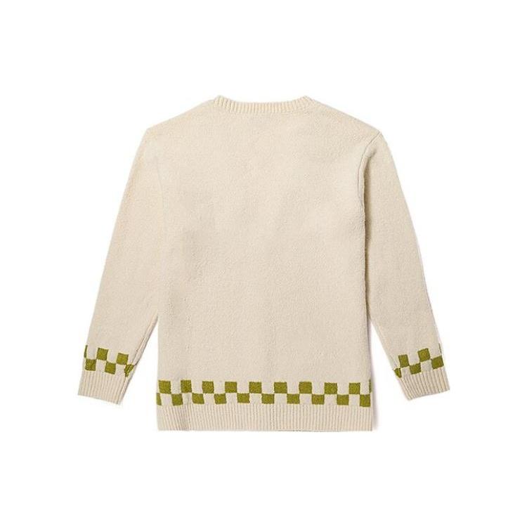 Vans Knitwear Women's Ecru V Neck Moderate Cardigan VN000FXHDJR