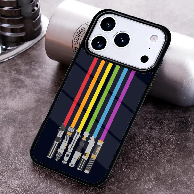 Rainbow Pride Phone Case for iPhone 17 16 15 Pro Max Air 14 13 12 11 Plus Shockproof Capa Cover