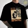 On The Road Motorcycle Men's Cotton T-Shirt Moto Casual O-neck Short Sleeve Summer Streetwear T