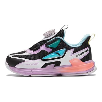 Comfortable Versatile Trendy Durable Breathable Lightweight Low-Top Running Shoes Kids Sneakers Black Purple 322419962-4