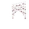 Cute Knot Door Curtain Partition Curtain Bedroom Bay Window Room No Punching Curtain Decoration Girl Heart Decoration