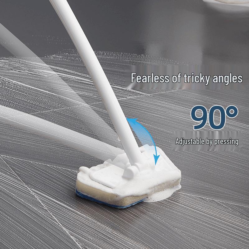 Detachable Multi-Function Cleaning Brush with Long Handle for Bathtubs, Tiles, Windows, and Floors
