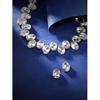Oxidized Silver/Gold-Plated Artificial Jewelry Set with Crystal & stone Studded with Matching Earrings For Women and Girls