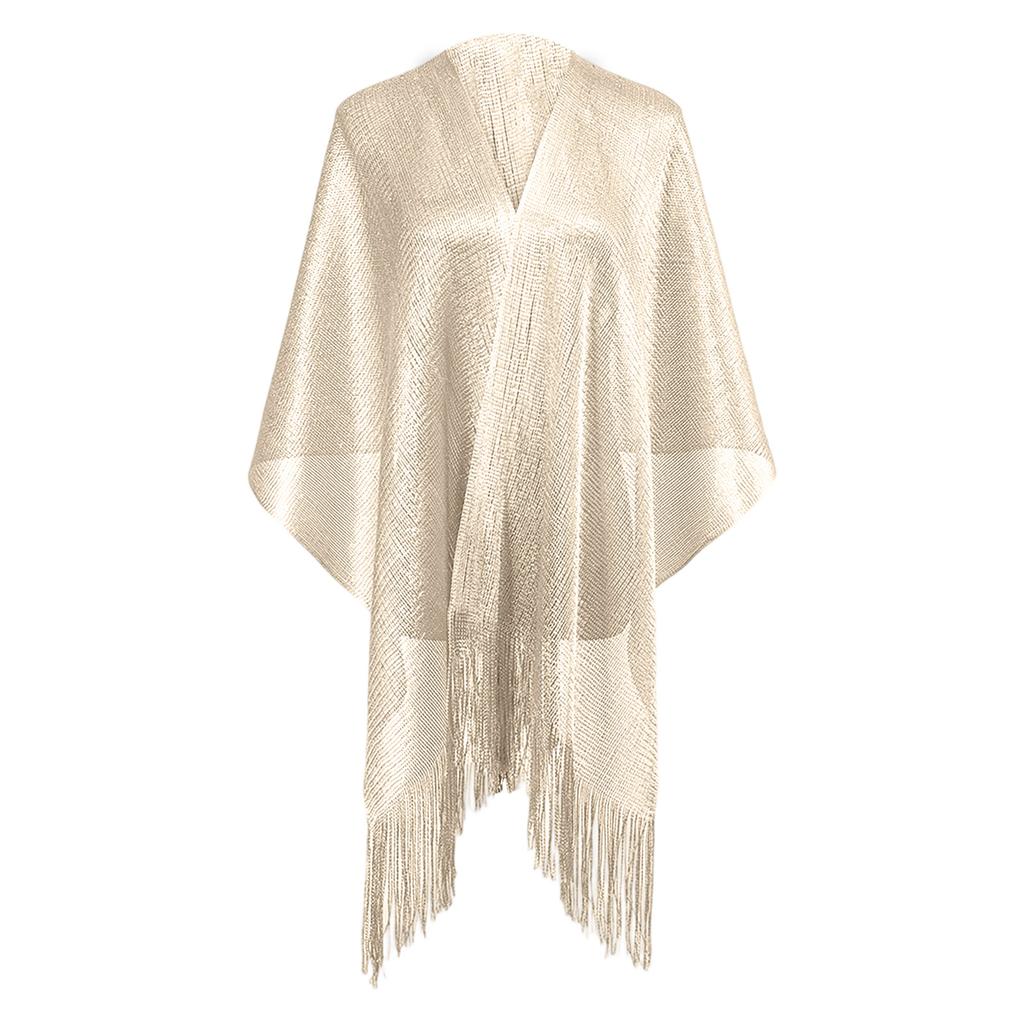 Women's Color Versatile Shawl With A Flat Scarf