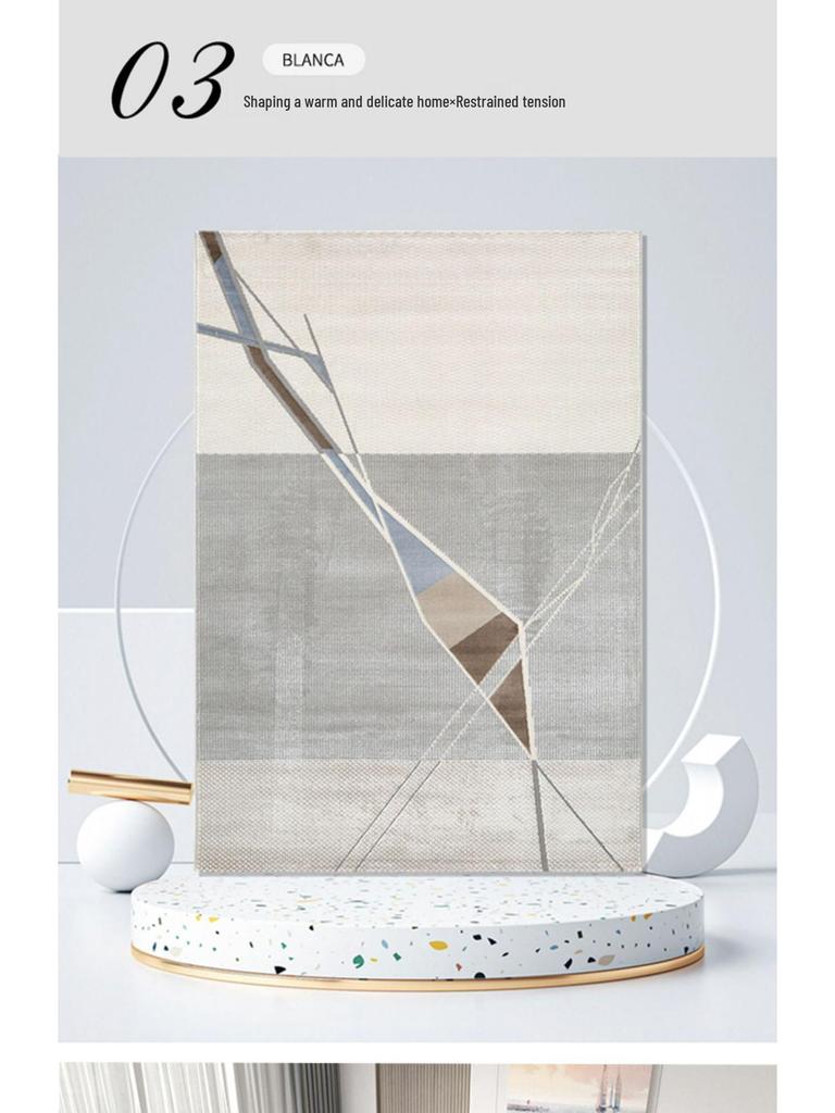 Modern Minimalist Abstract Light Luxury Rug for Living Room, Study, or Bedroom
