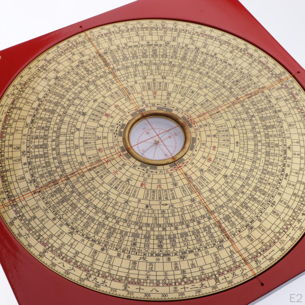 Professional Metal Feng Shui Bagua Luo Pan | Jing with Wooden Base, Diameter: / 8.26inch