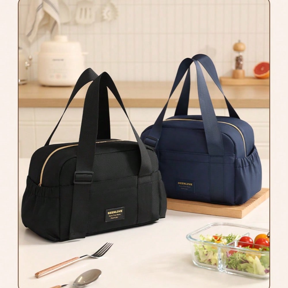 Fashion Portable Lunch Box Bag Large Capacity Anti-fouling Office Worker Packing Lunch Bento Bag Picnic Outdoor Thermal Insulation Bag