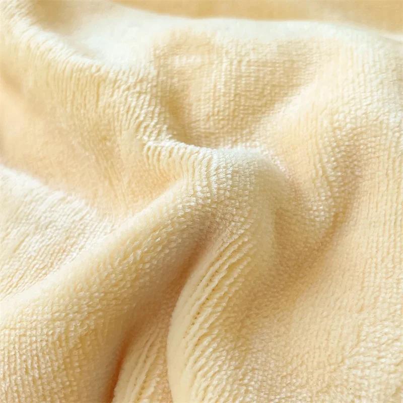 Simple Milk Fleece Warm Autumn Winter Duvet Cover Set 220x240 Soft Fluffy Queen Bedding Set Plush Warmth Blanket Cover Sets Cozy