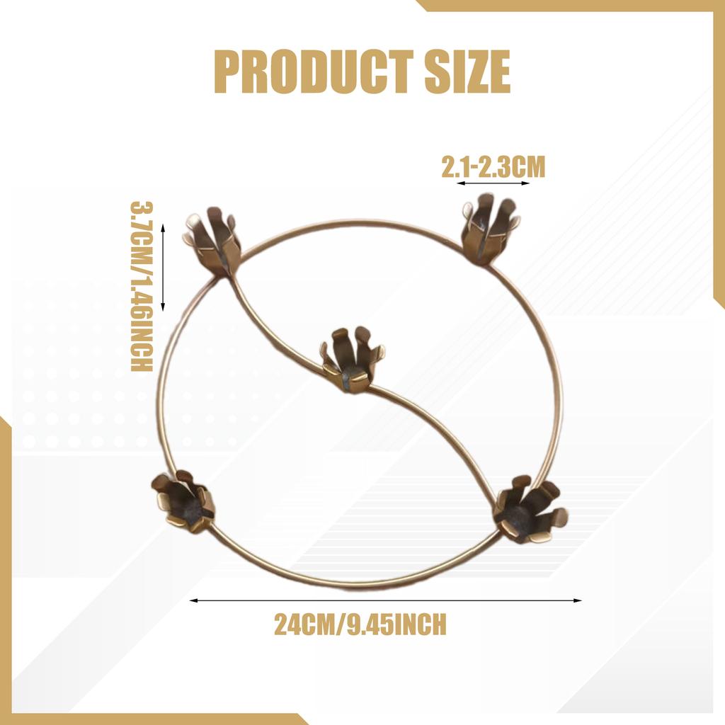 Round Taper Candle Holder Christmas Candle s Tea Light Advent Wreath for Dinner Dinning Living Room