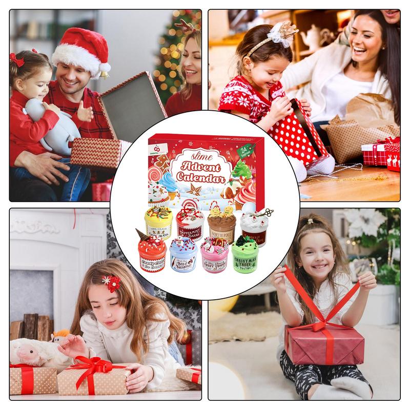 Christmas Slime Countdown Calendar Kids Toys Christmas Countdown 2025 Toy Advent Calendars Festive Toy Countdown Calendar Box 24