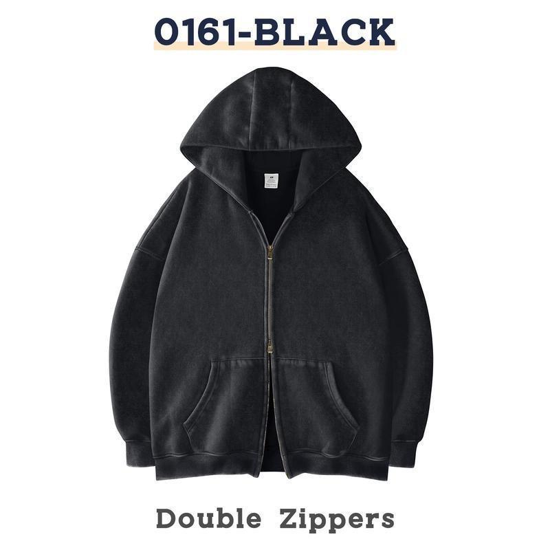

2025 Men s Casual Zipper Hoodie Sweatshirt Extra Large чёрный