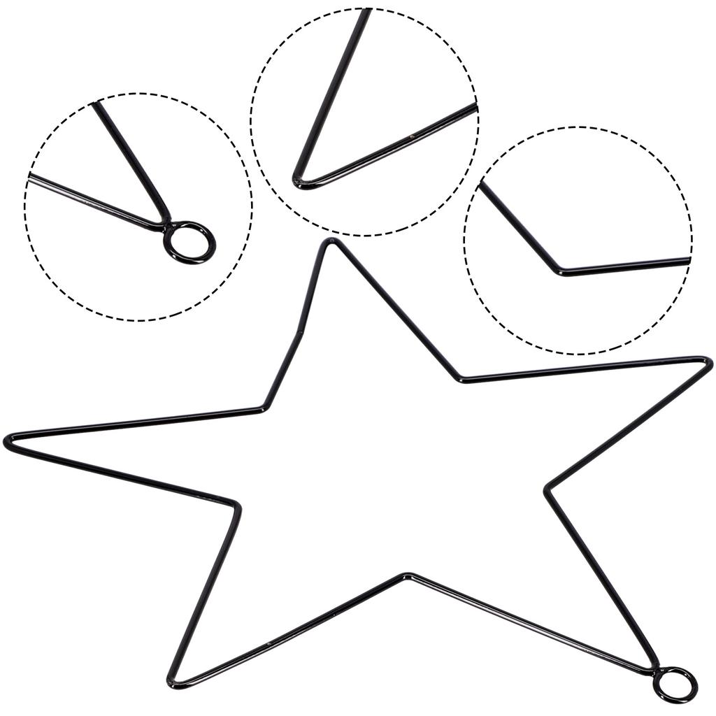 Star Wreath Ring Iron Dreamcatcher Metal Star Wire