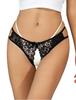Plus Cute Sexy Floral Sizes 2XL [comeondear] All-Lace T-Back, Sexy, Size, Hole-Opening Panties, Crotch-Split, Extreme, Erotic, Women's, Sheer,