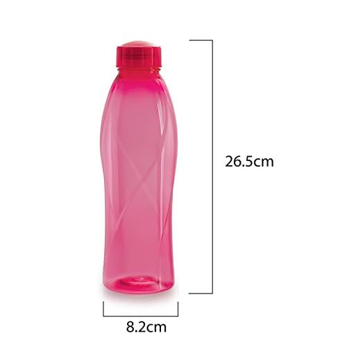 Leak Proof Pink Water Bottles For Travel Office Gym Use Set Of 6 Durable 1L Each Eco Friendly Break Proof Design