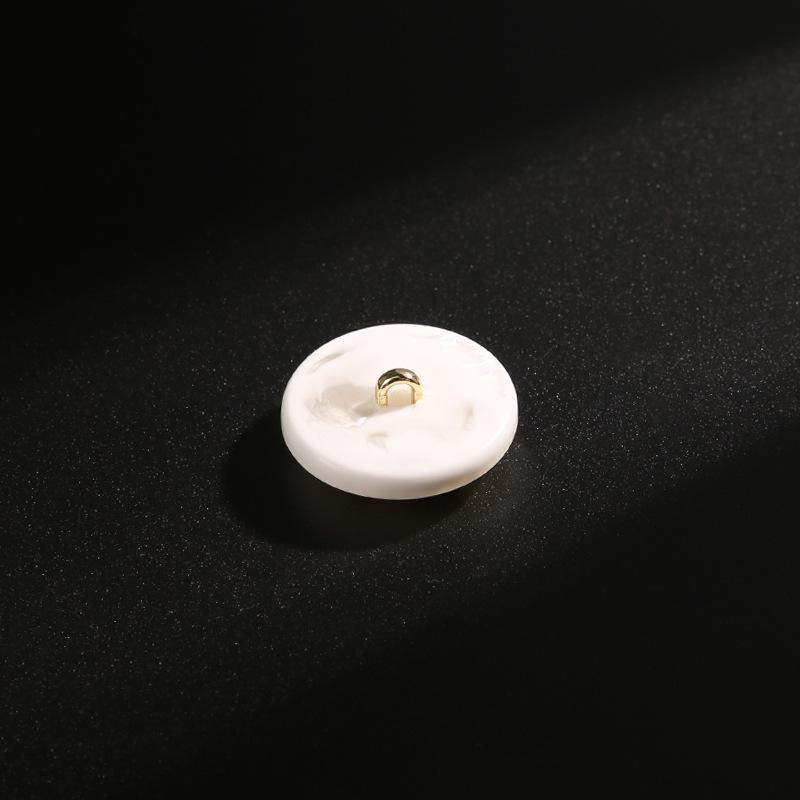 10Pcs White Buttons Men'S And Women'S Clothes Plush Coat Woolen Coat High-End Buttons Children'S Sweater Cardigan Resin Buttons