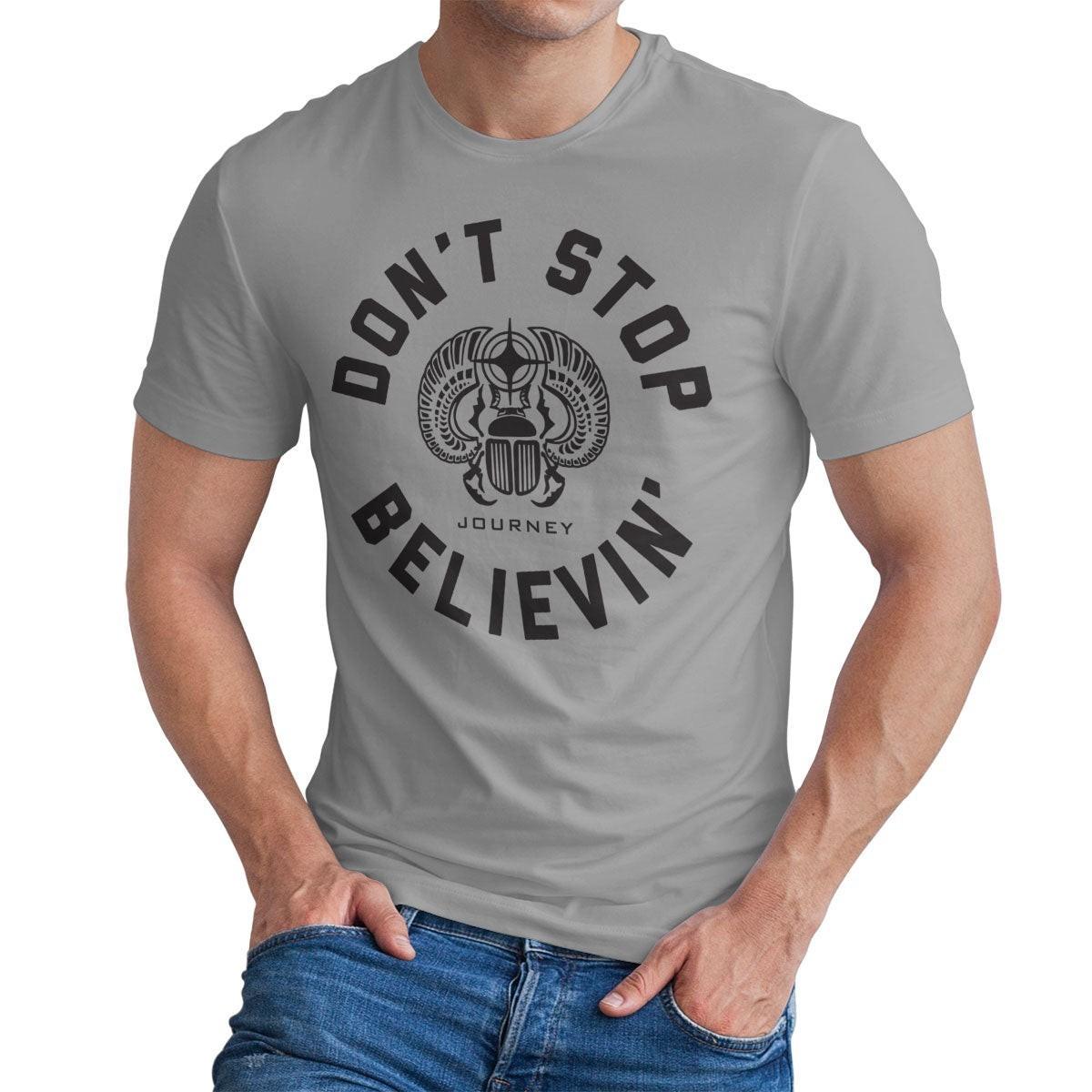 Officially Licensed Journey Don T Stop Believin Circle Mens T-Shirt L