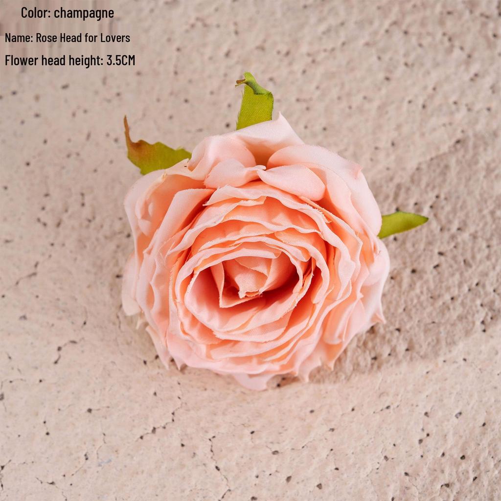 Artificial Rose Flower Heads - Greenery Wedding Decor & Crafts INS Style