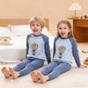 Seturi Pijamale 100% Bumbac Băieți Copii Mici 2 Până la 3 4 5 6 7 8 9 10 11 12 13 14 Ani Mânecă Lungă Imprimeu Panda Astronaut Pj pentru Copii