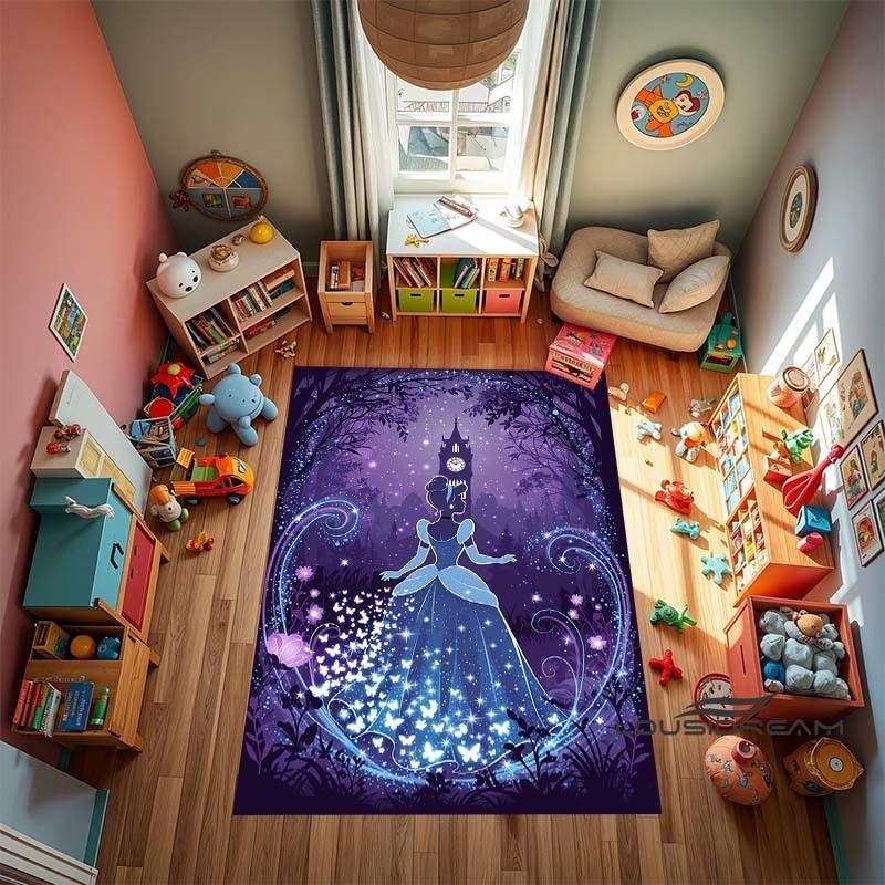 

2026 New Styles of Cinderella Princess Rugs in Various Styles and Sizes, Bedroom Playmats, Living Room Rugs, Home Decor, Luxury 60x90cm