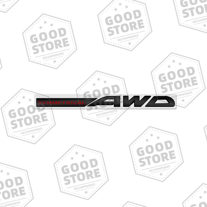 Metal Car Body SYMMETRICAL AWD Badge 3D Emblem Rear Trunk Sticker For Subaru Outback WRX BRZ Forester Impreza XV Legacy Decal qq2