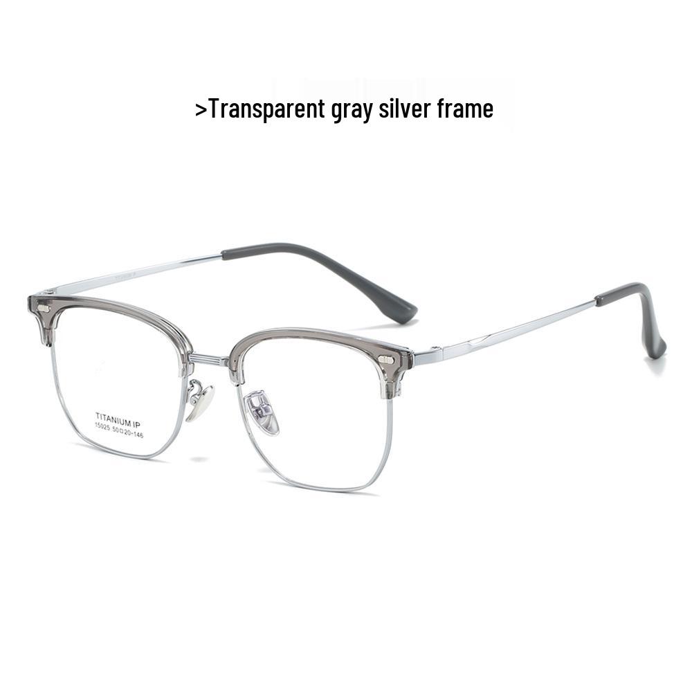 2024 Autumn Winter New CBD Business Titanium Frame Glasses with Anti-Blue Light and Myopia Protection, Model 15025
