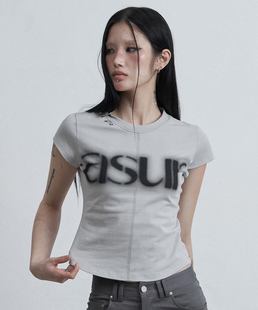 Aejeuyua Au Piercing Cap Sleeve Gray