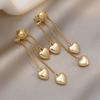 1Pair Sweet Elegant Love Tassel Earrings Ladies Holiday Birthday Dating Prom Party Vacation Shopping Daily Commuter Accessories