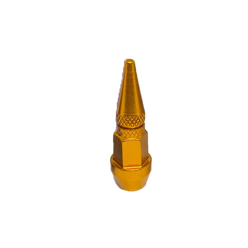 Bullet Valve Caps Car Motorcycle Wheel Tire Valve Caps Alloy Spike Shaped Aluminum Car Styling Auto Exterior Accessories 4Pcs