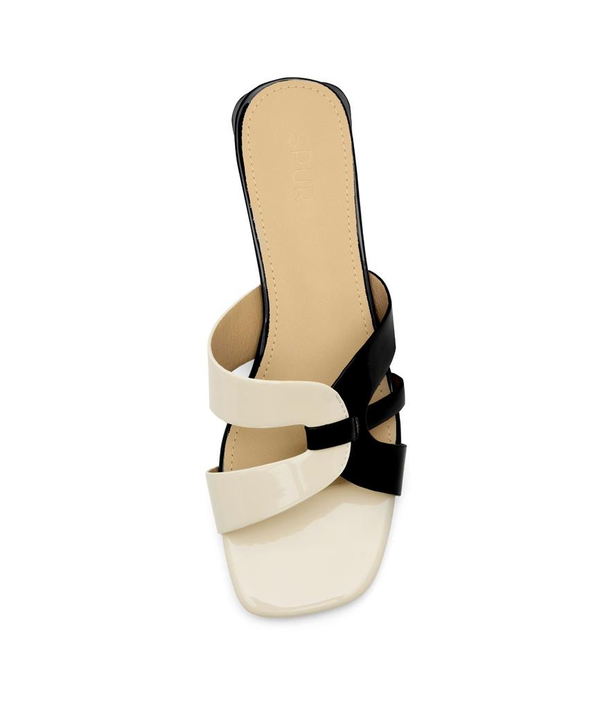Spur Color Blocking Mule Sandal 5.7Cm -Us9057 (2Color)