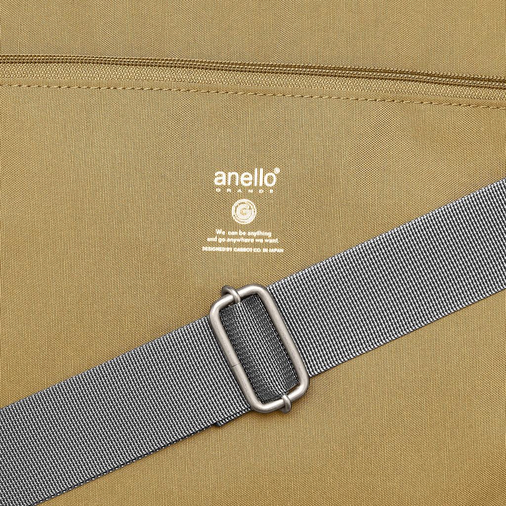 Anello GRANDE 2-Way Boston Bag, A3 Size, Water-Repellent, Lightweight, Multi-Storage, 2-Way Cabin, GTM0178Z, Beige, One Size