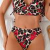 European & American Cross-border High Waist Print Bikini - Sexy Beach Vacation Style for Women.