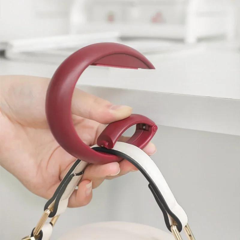 Portable Drill-Free Removable Bag Hook-Desk Side Backpack Hanger for Students Perfect for School Desks Study Tables Organization