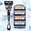 Old-Fashioned 5-Blade Men's Razor with Holder for Cross-Border E-Commerce