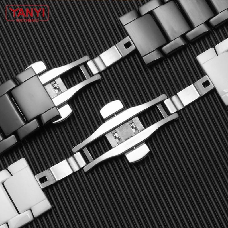 Keramický řemínek na hodinky 22 mm pro AR1507 AR1508 AR1509 řemínek na hodinky pro Samsung Galaxy Watch S3 Gear 46 mm Řemínky na náramek Huawei Watch