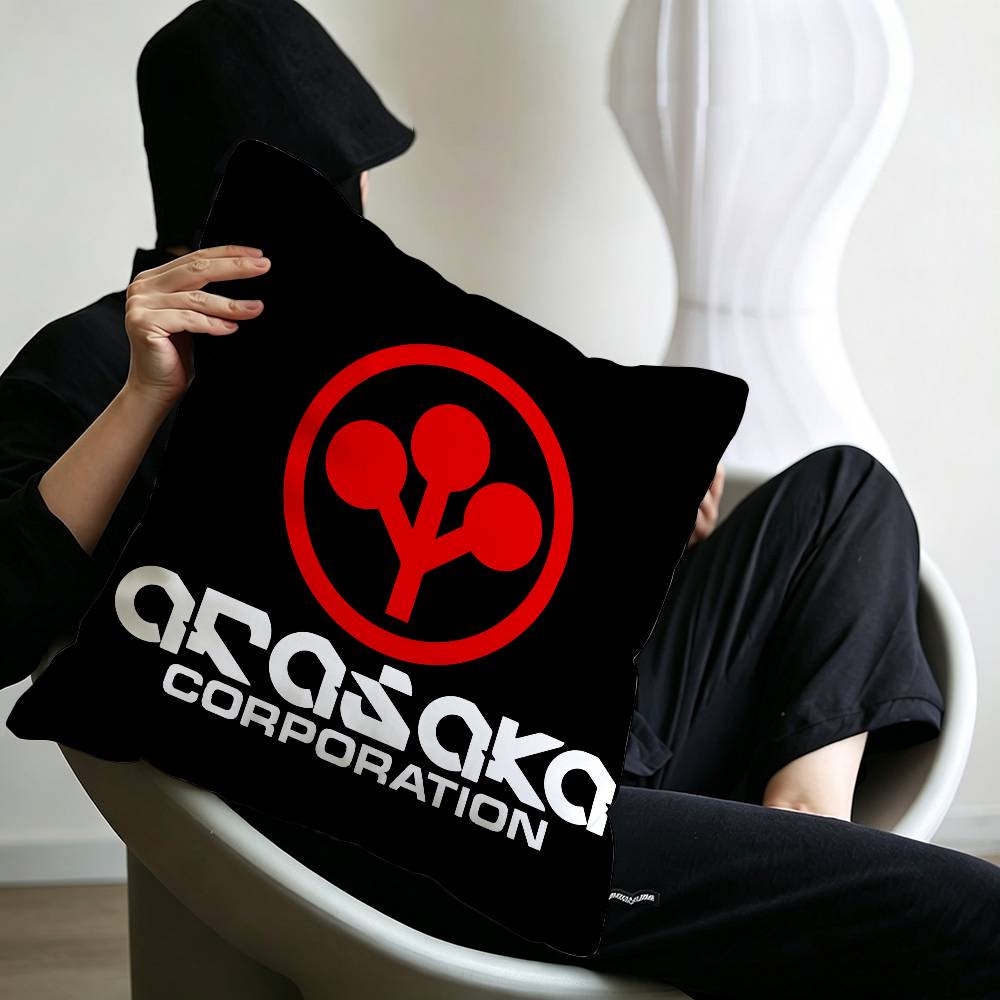 Arasaka Corporation Logo Cushion Cover Inches Farmhouse Decor Home Throw Pillow Covers for Couch Decorations