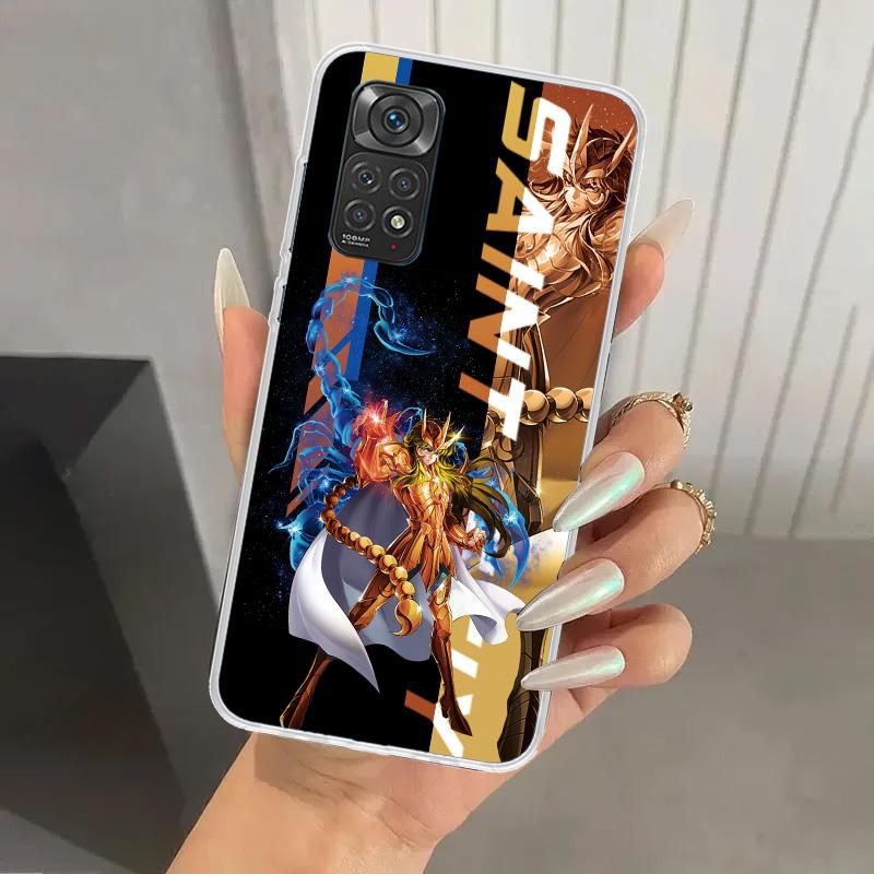 

Чехол для телефона Saint Seiya Аниме для Xiaomi Redmi Note 15 14 14S 13 12S 12 Pro 11S 11 Plus 11T 11E 10S Мягкий чехол Печатный корпус Redmi Note 13 Pro Plus