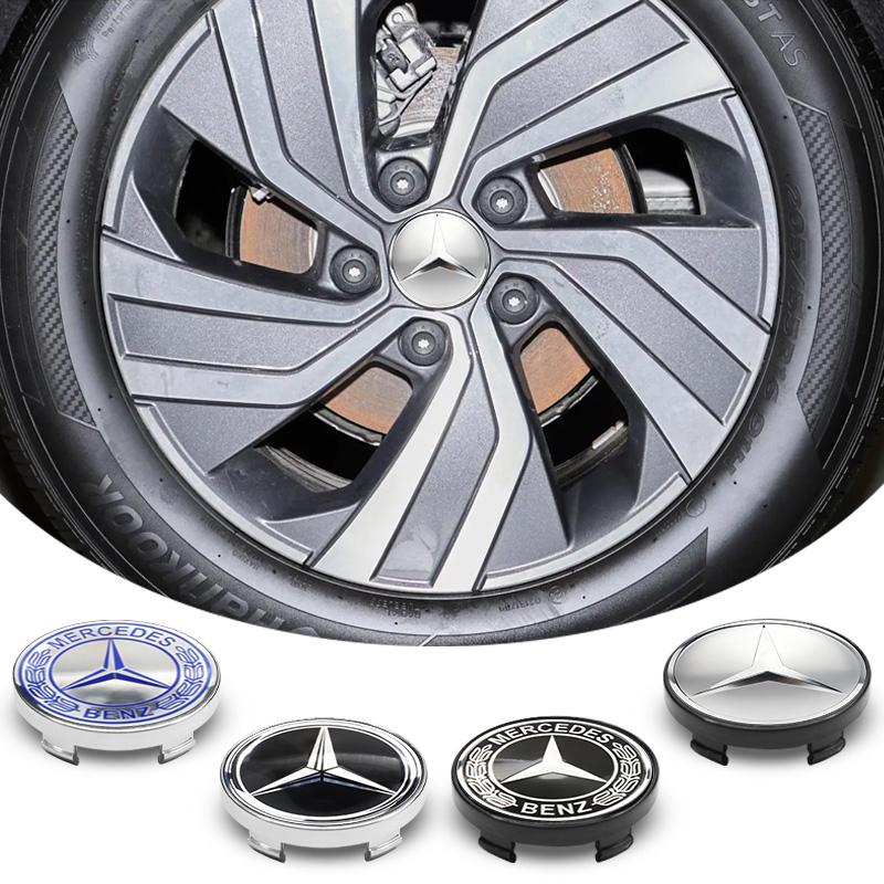 New 4Pcs 56mm 60mm Car Wheel Center Cap Rim Hub Cover For Mercedes Benz W211 W203 W204 W210 W124 W202 W212 Hubcap Stickers Accessory DM1