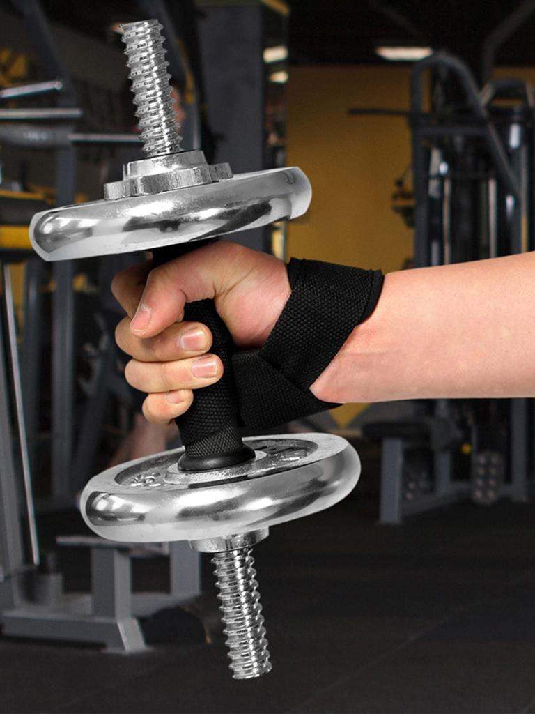 Weightlifting Straps 1 Pair Lifting Wrist Anti-Slip Silicone Strength Training Strap Hand Grips Wrist Support