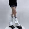 Y2k Striped Foot Covers Horn Drawstring Strap Boot Socks New Ankle Warmer  Autumn Winter