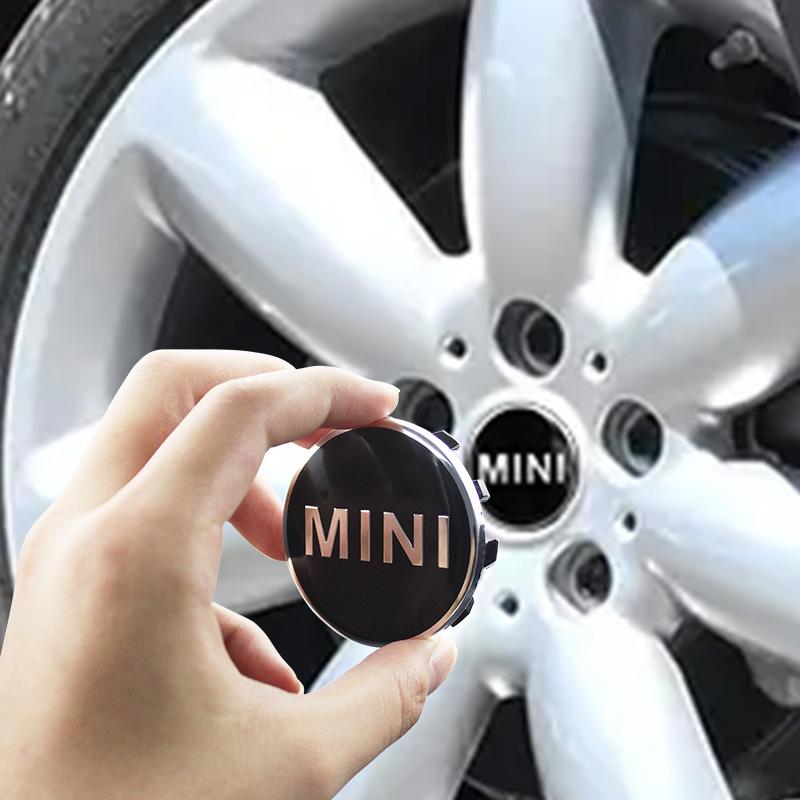 4Pcs 56mm Car Wheel Center Hub Caps Mini Logo Badge Rim Cover Emblem For Mini Cooper R55 R56 R57 R58 R59 F54 F55 F56 F60 JCW