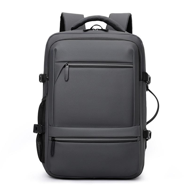New large-capacity solid color versatile backpack business commute travel bag multi-function computer backpack student