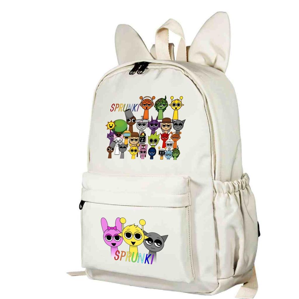 Campus Schoolbag Primary And Secondary School Students Cute Rabbit Ears Personalized Backpack Cartoon Printing