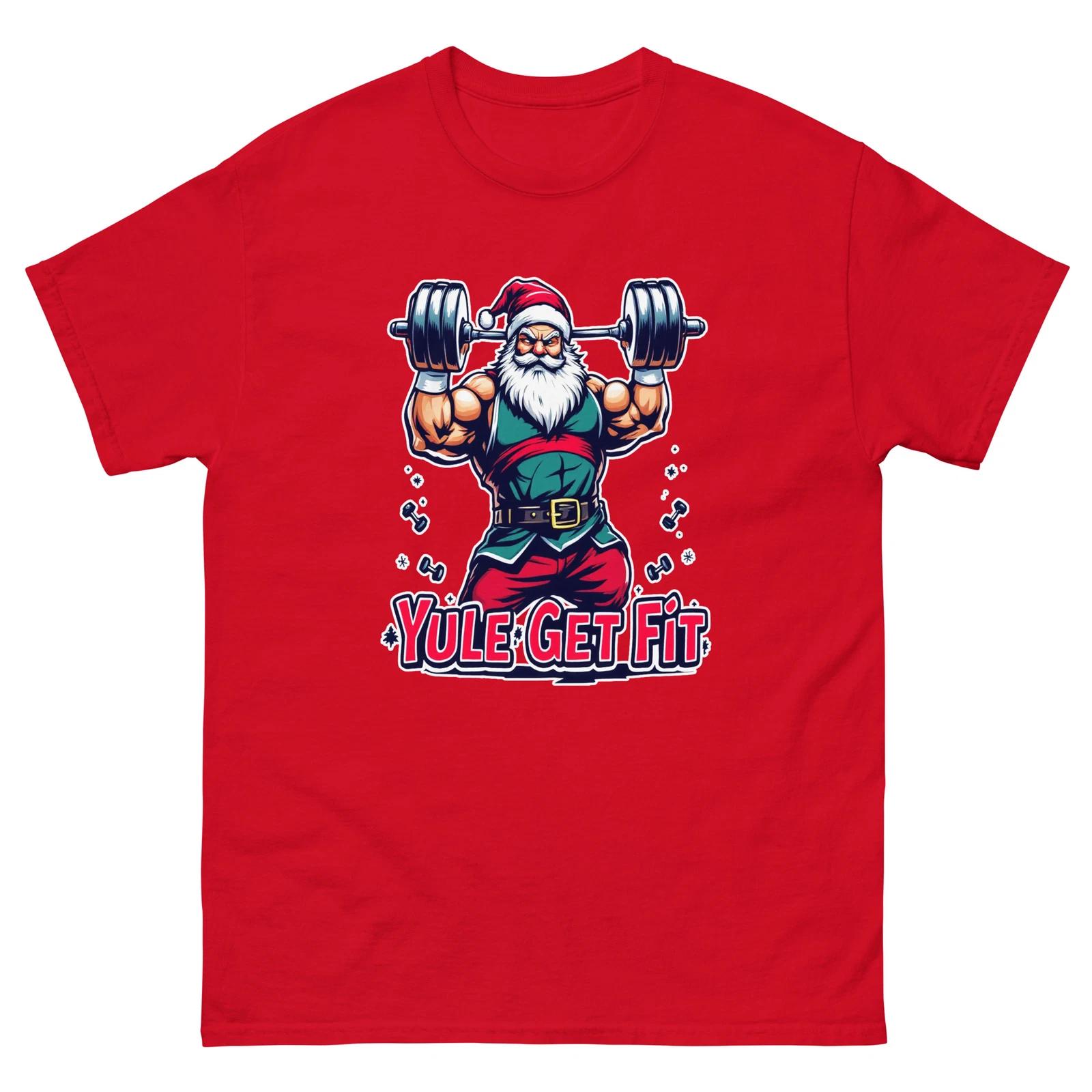 Yule Get Fit Christmas Xmas Funny T-Shirt XL