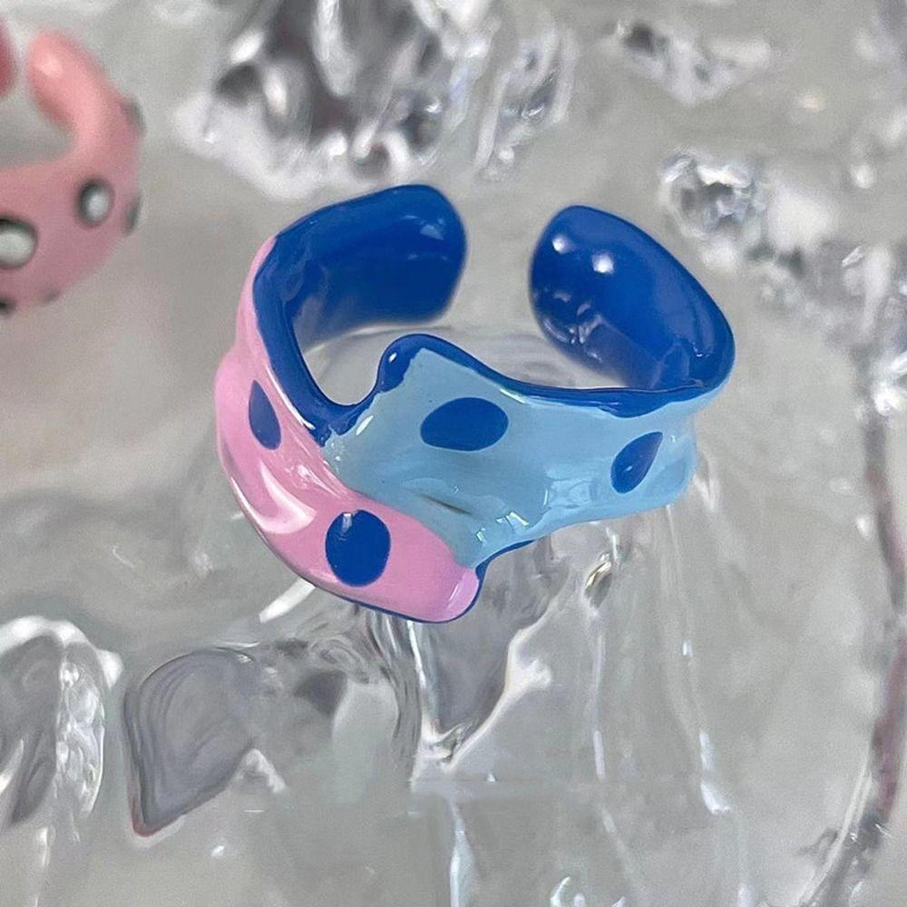 Opening Ring Girl  Gift Y2K Stripe Women Ring Fashion Jewelry Korean Style Ring Vintage Ring